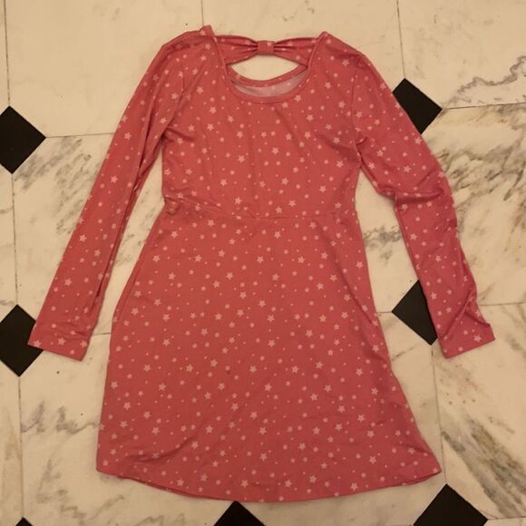 Sweet Butterfly Pink and White Star Dress - Picture 4 of 5